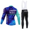 Decathlon Ag2R Cykeltrøje Langærmet + Bib Cykelbukser Vinter Thermal Fleece 2024 N001